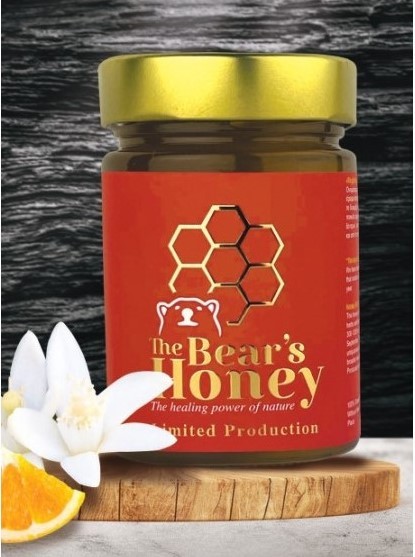 Bio Orangen Honig "Bear´s Honey" Exquisit aus Drama, 420 g