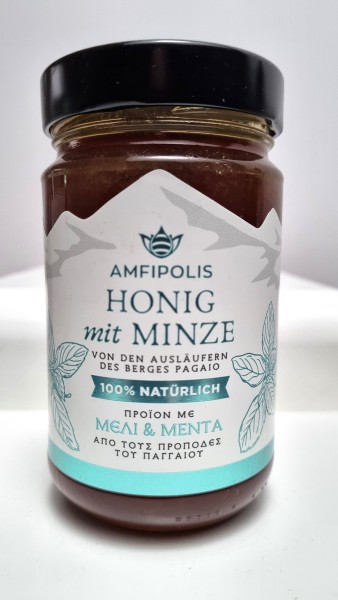 "Amfipolis" Premium Honig Minzeblüten Mount Paggaio NUR HEUTE!!!, 400 g